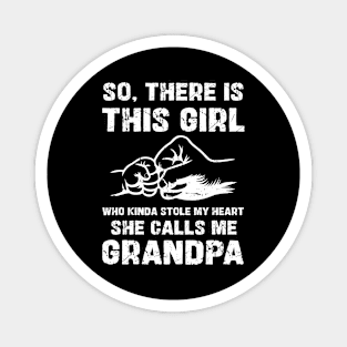 Granddaughter and Grandpa Father's Day Magnet